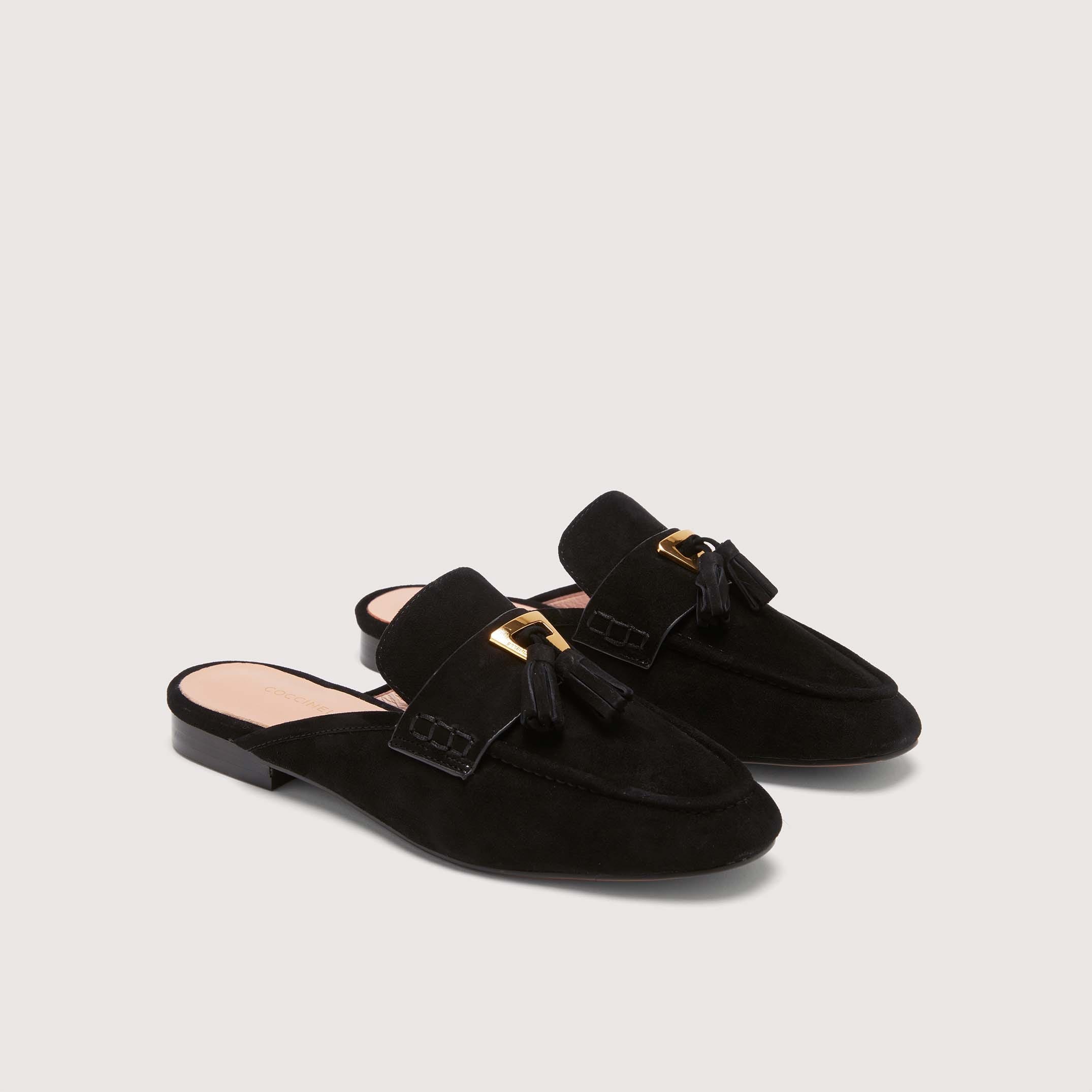 Shop Coccinelle Beat Suede In Noir