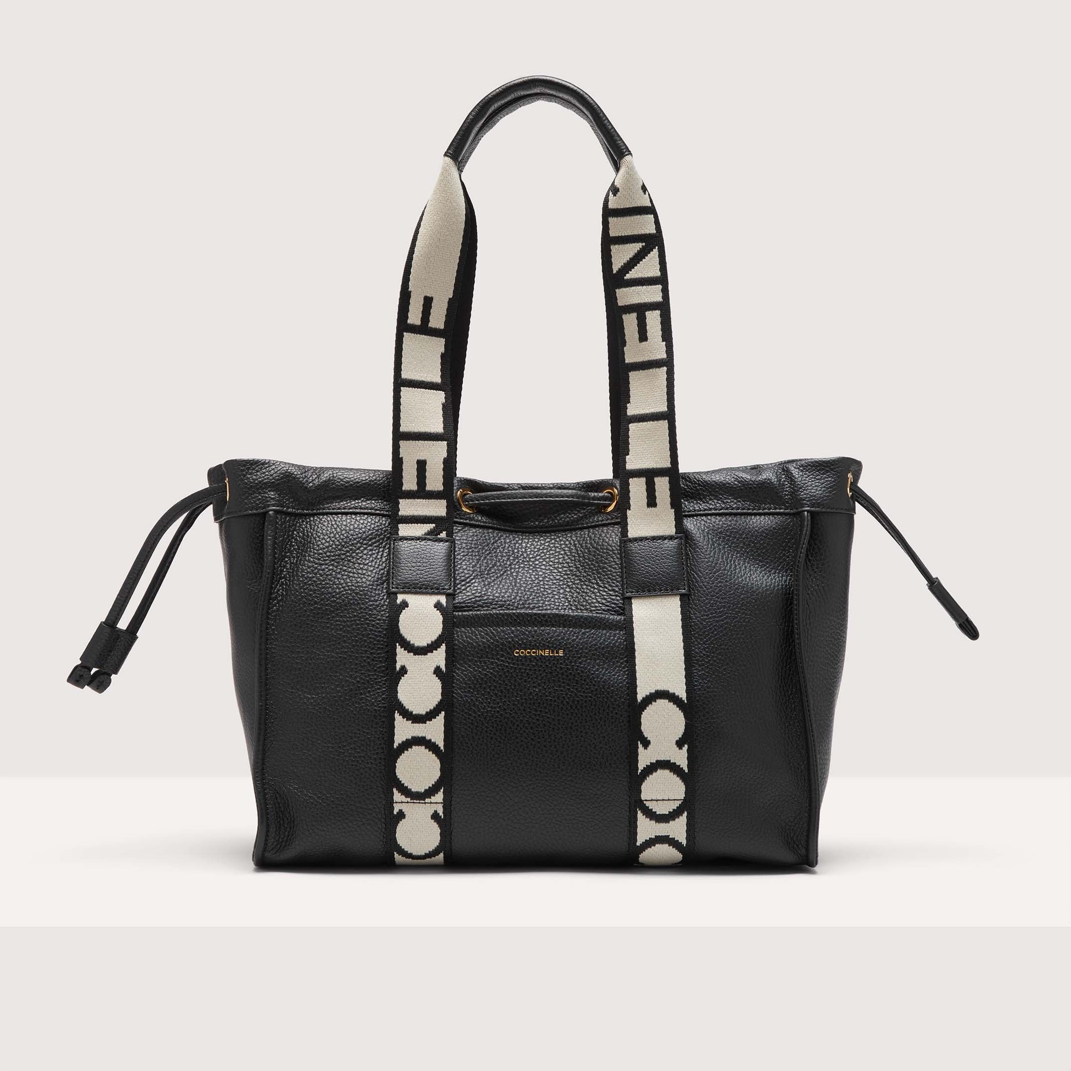 Coccinelle black leather bag clearance