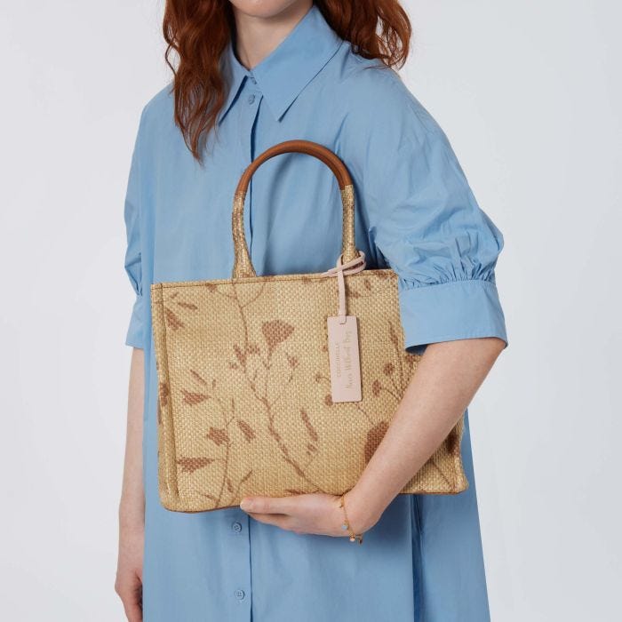 Never Without Bag Straw Shadow Print Medium | Coccinelle®