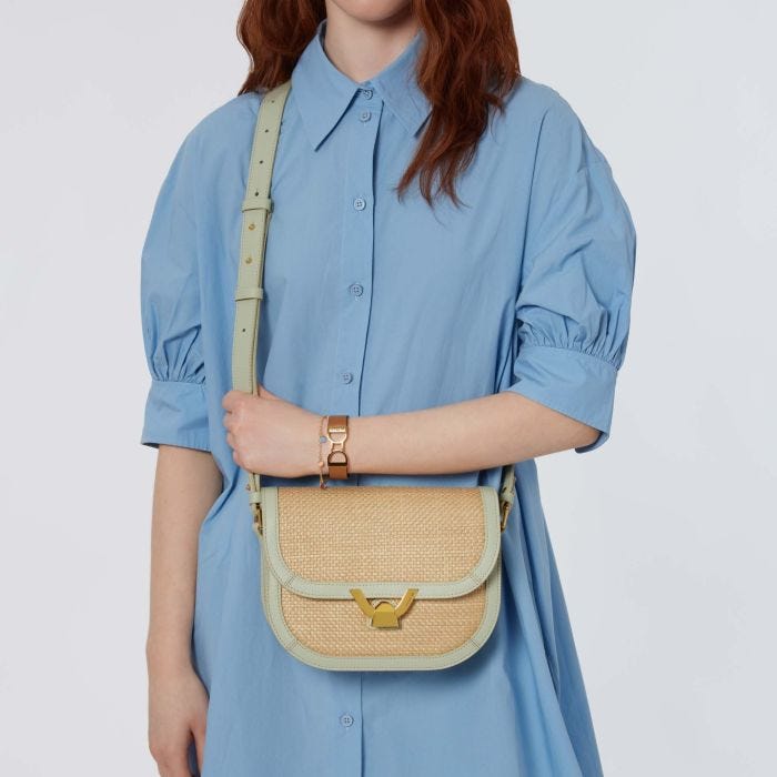 Coccinelle straw bag best sale